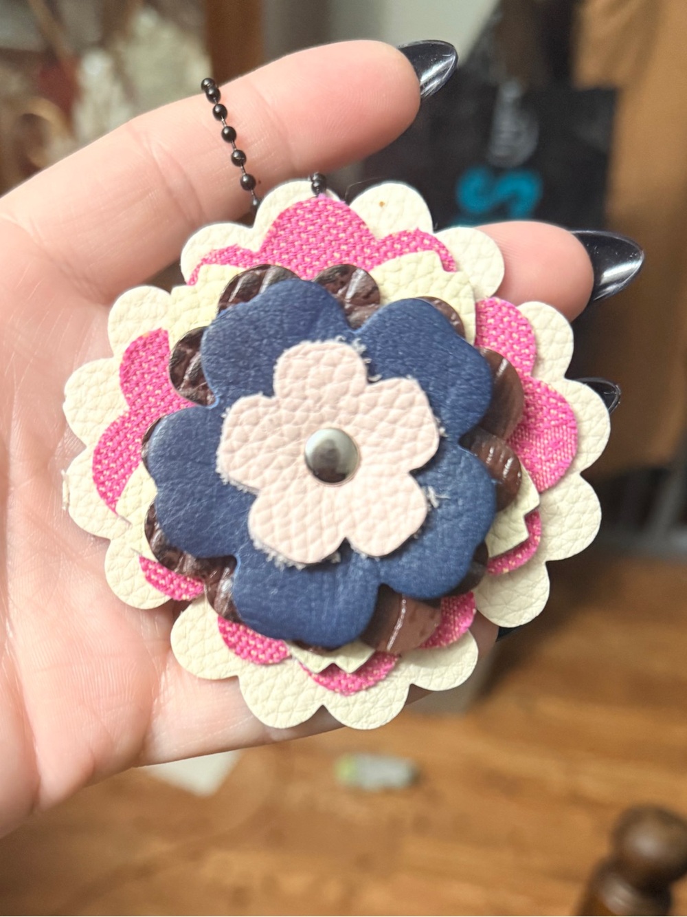 Handmade Floral Bag Charm